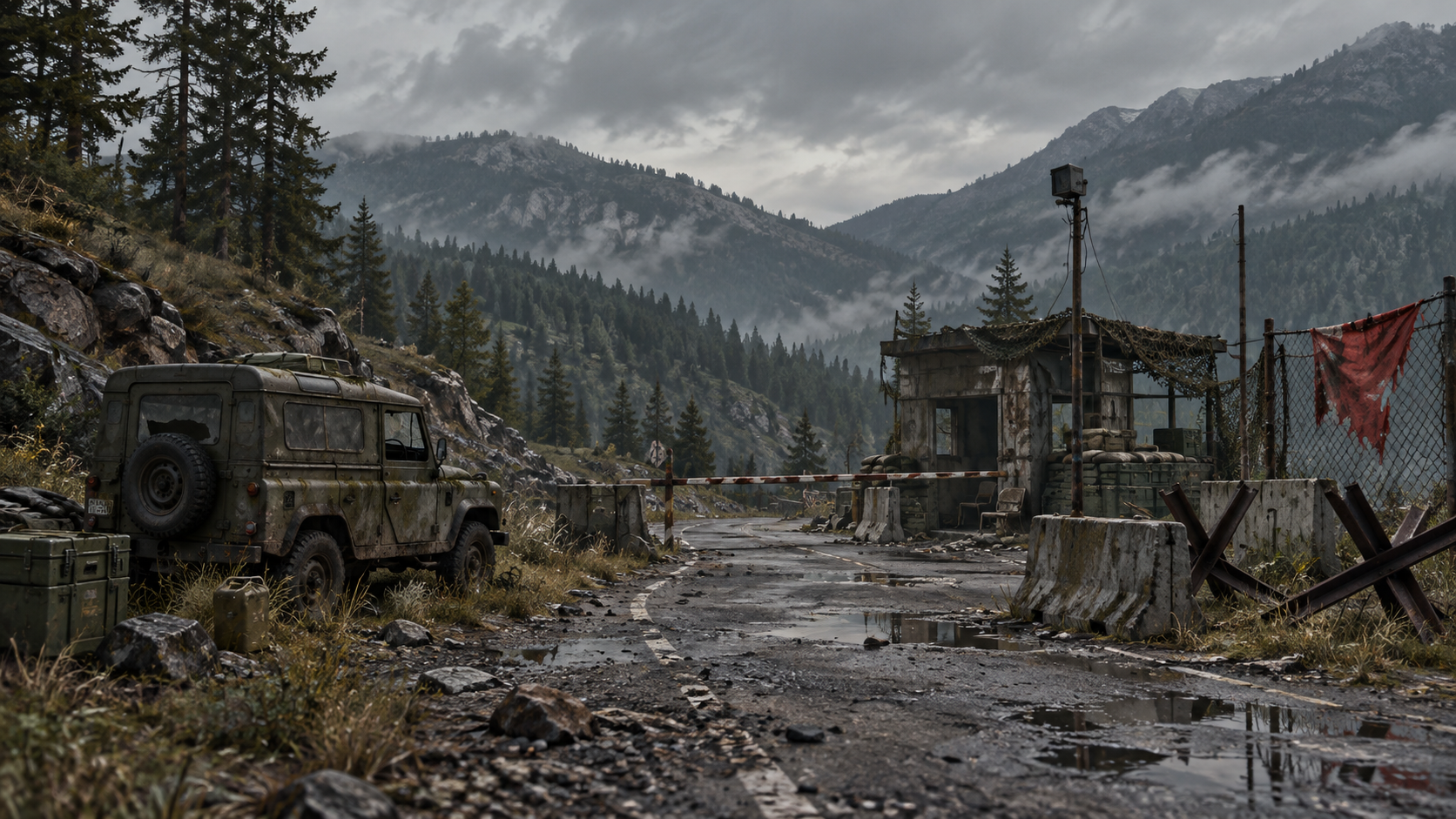 Illustrative mountain checkpoint for UPRISING