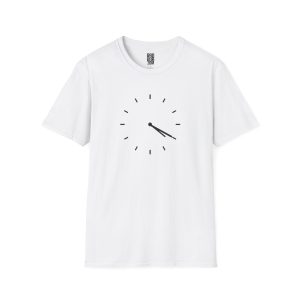 Minimalist Clock T-Shirt — Simple Dial Graphic Tee