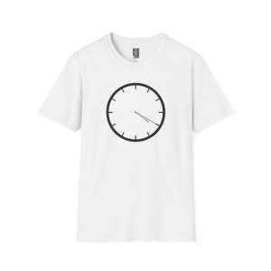 Minimalist Clock T-Shirt — Simple Dial Graphic Tee
